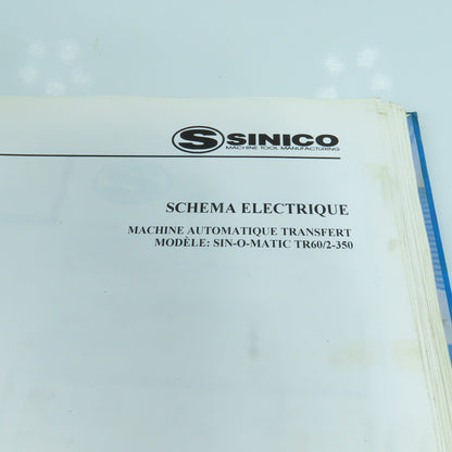 Sinico Electrical Hydraulic Pneumatic Diagram Book TR60/2-350
