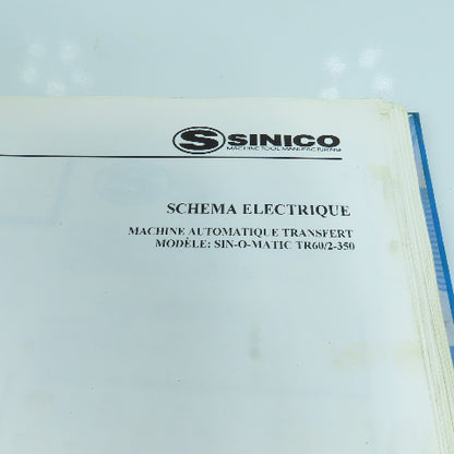 Sinico Electrical Hydraulic Pneumatic Diagram Book TR60/2-350
