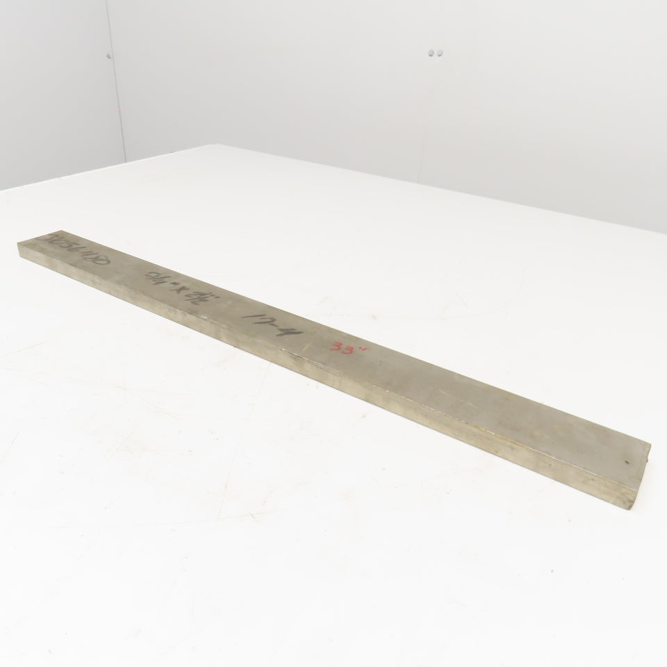 3/4" x 2-1/2" Non Heat Treated 17-4 Stainless Flat Bar Stock 28"