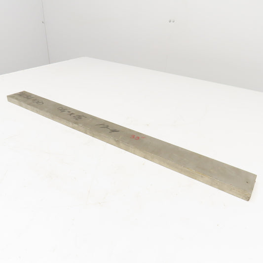 3/4" x 2-1/2" Non Heat Treated 17-4 Stainless Flat Bar Stock 28"