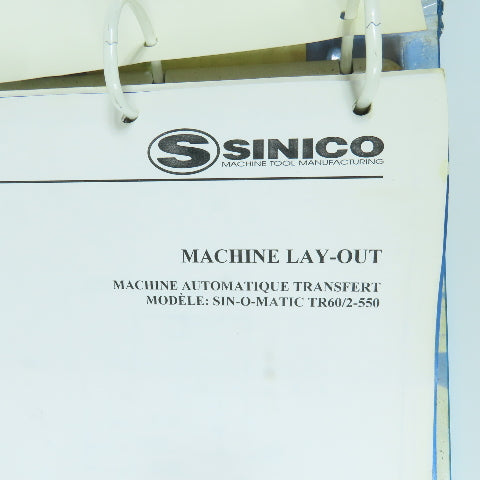 Sinico Lay-Out, Electrical, Hydraulic Air, Lubrication Diagram Book TR60/2-550