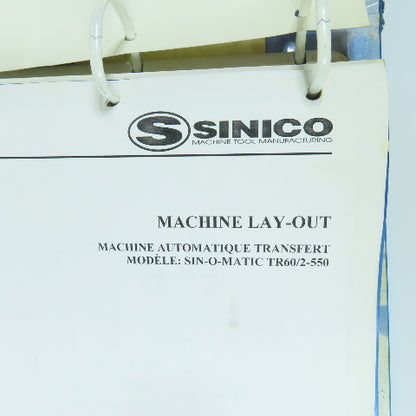 Sinico Lay-Out, Electrical, Hydraulic Air, Lubrication Diagram Book TR60/2-550