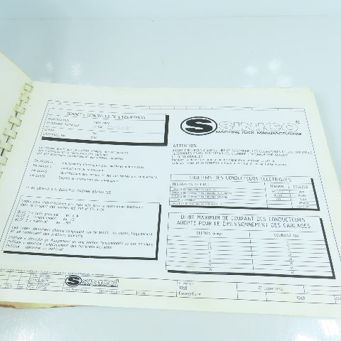 Sinico SIN-O-MATIC Automatic Transfer Machine Electrical Diagram TR60/2-350