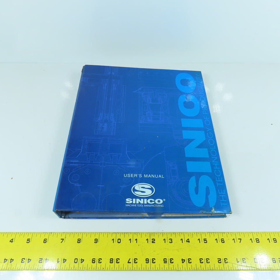 Sinico SIN-O-MATIC Automatic Transfer Machine User's Manual TR60/4-350