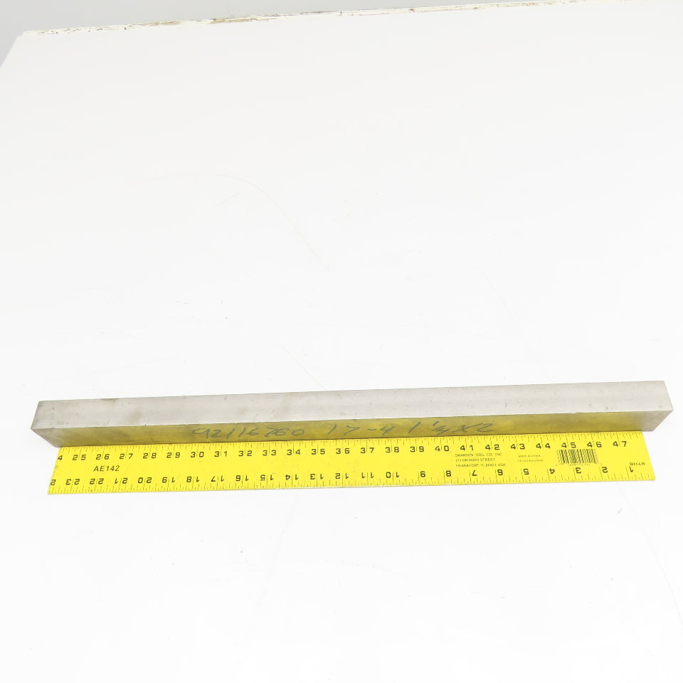 1-1/4" x 2" Non Heat Treated 17-4 Stainless Flat Bar Stock 24"