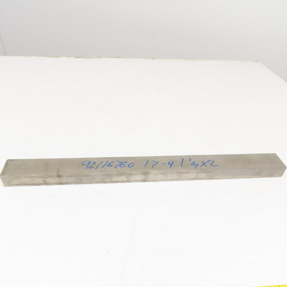1-1/4" x 2" Non Heat Treated 17-4 Stainless Flat Bar Stock 24"