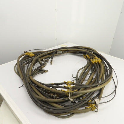 Insta-Grip Triple Run Hose Assembly With Cable & Trolleys 50' OAL 1/2" & 1/4"