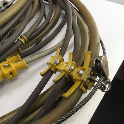 Insta-Grip Triple Run Hose Assembly With Cable & Trolleys 50' OAL 1/2" & 1/4"