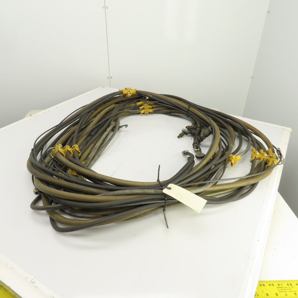 Insta-Grip Triple Run Hose Assembly With Cable & Trolleys 50' OAL 1/2" & 1/4"
