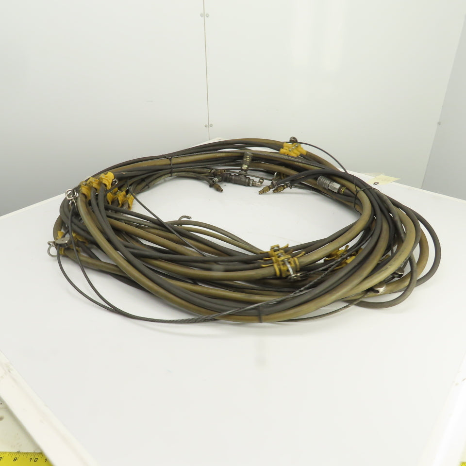 Insta-Grip Triple Run Hose Assembly With Cable & Trolleys 50' OAL 1/2" & 1/4"
