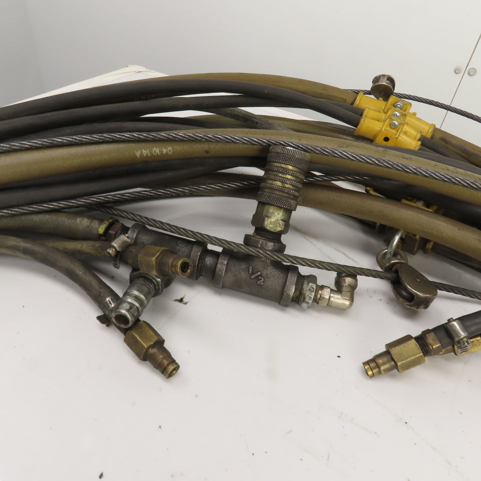 Insta-Grip Triple Run Hose Assembly With Cable & Trolleys 50' OAL 1/2" & 1/4"