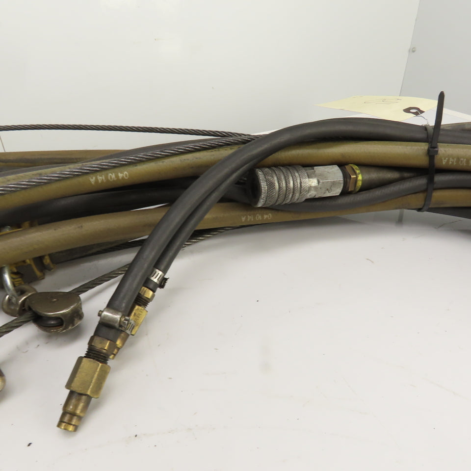 Insta-Grip Triple Run Hose Assembly With Cable & Trolleys 50' OAL 1/2" & 1/4"