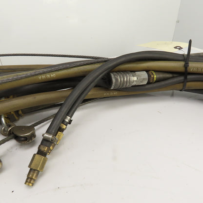 Insta-Grip Triple Run Hose Assembly With Cable & Trolleys 50' OAL 1/2" & 1/4"
