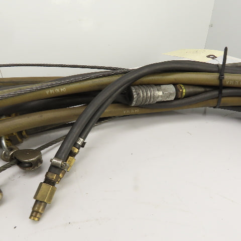 Insta-Grip Triple Run Hose Assembly With Cable & Trolleys 50' OAL 1/2" & 1/4"