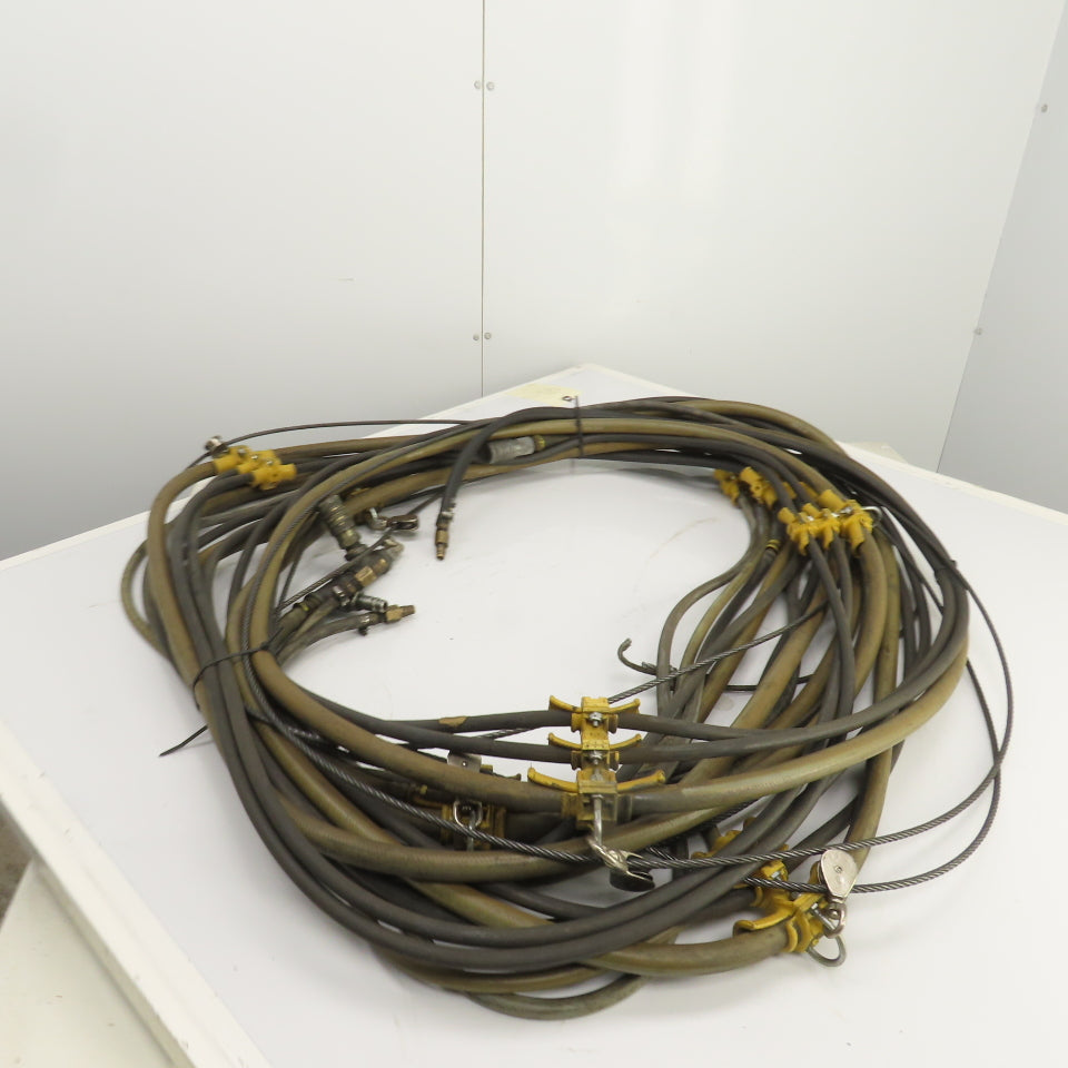 Insta-Grip Triple Run Hose Assembly With Cable & Trolleys 50' OAL 1/2" & 1/4"