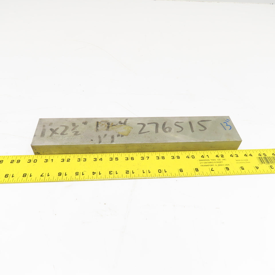 1" x 2-1/2" Non Heat Treated 17-4 Stainless Flat Bar Stock 13"