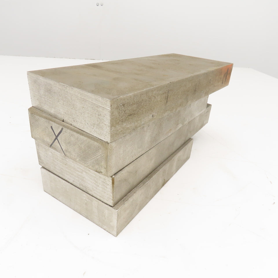 1-1/4" x 4" Non Heat Treated 17-4 Stainless Flat Bar Stock 6-9" Lot Of 4