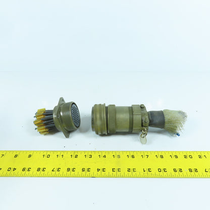 Veam 36-10 48-Position Circular Connector Male & Female Set