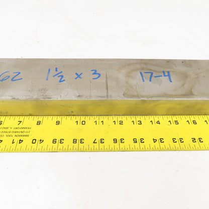 1-1/2" x 3" Non Heat Treated 17-4 Stainless Flat Bar Stock 18"
