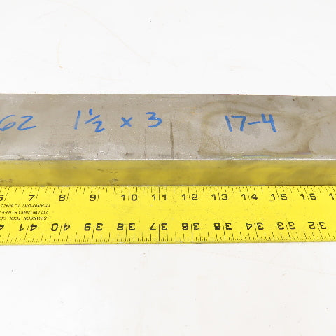 1-1/2" x 3" Non Heat Treated 17-4 Stainless Flat Bar Stock 18"