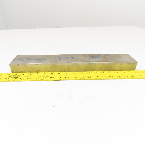 1-1/2" x 3" Non Heat Treated 17-4 Stainless Flat Bar Stock 18"