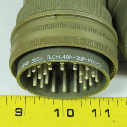 Veam TLC6G40A-35P-F01-G 40-35 35-Position Circular Connector Male & Female Set