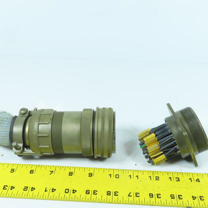 Veam TLC6G40A-35P-F01-G 40-35 35-Position Circular Connector Male & Female Set