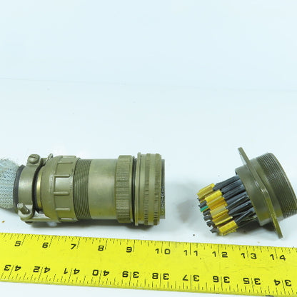 Veam TLC6G40A-35P-F01-G 40-35 35-Position Circular Connector Male & Female Set