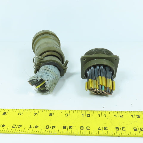 Veam TLC6G40A-35P-F01-G 40-35 35-Position Circular Connector Male & Female Set