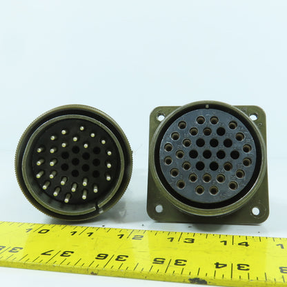 Veam TLC6G40A-35P-F01-G 40-35 35-Position Circular Connector Male & Female Set