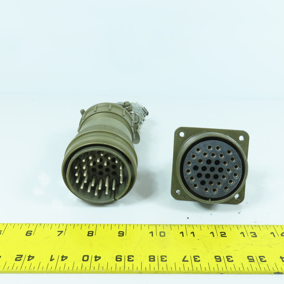 Veam TLC6G40A-35P-F01-G 40-35 35-Position Circular Connector Male & Female Set