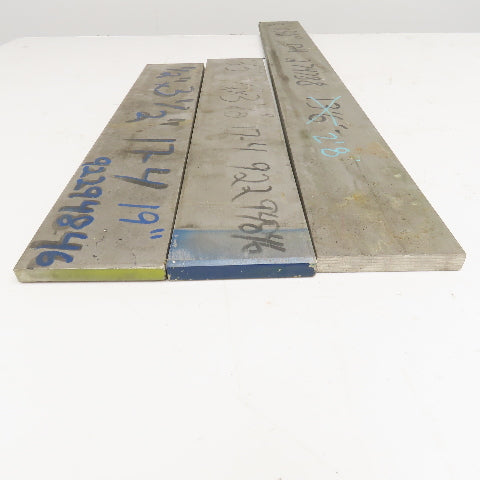 1/2" x 3-1/2" Non Heat Treated 17-4 Stainless Flat Bar Stock 19"-33" Lot Of 3