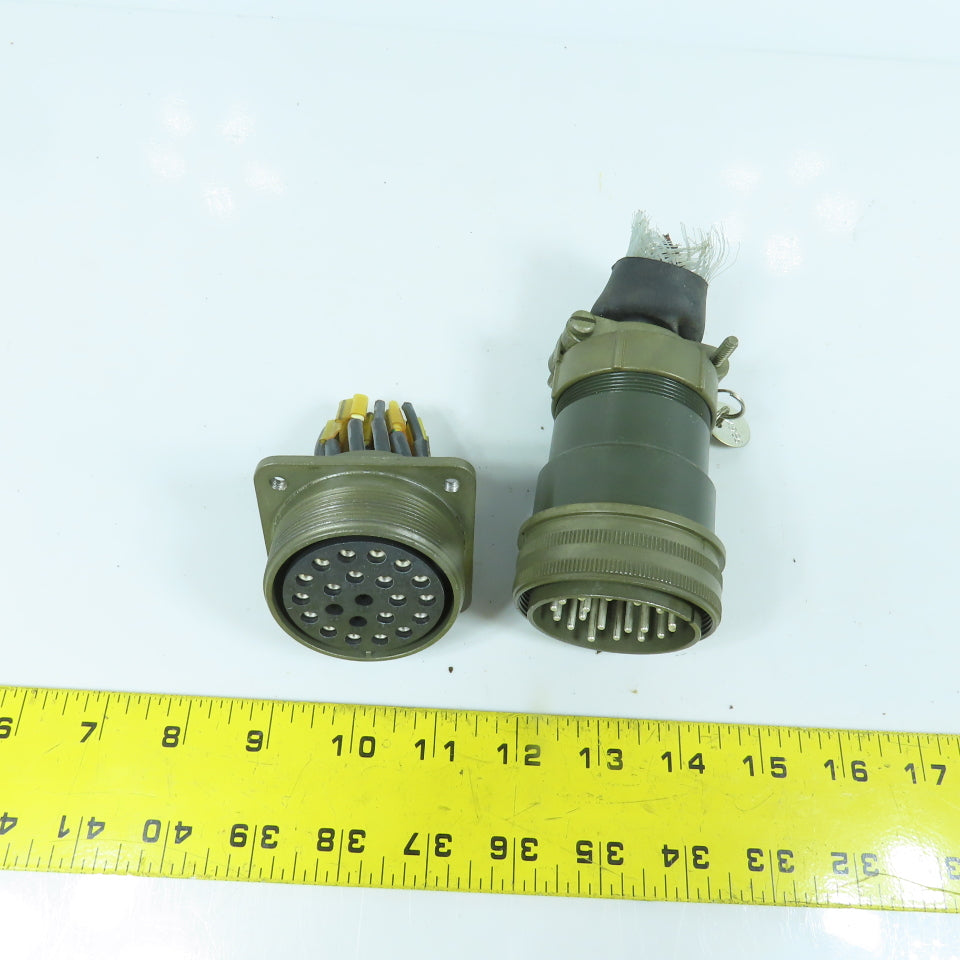 Veam 22-Position Circular Connector Male & Female Set