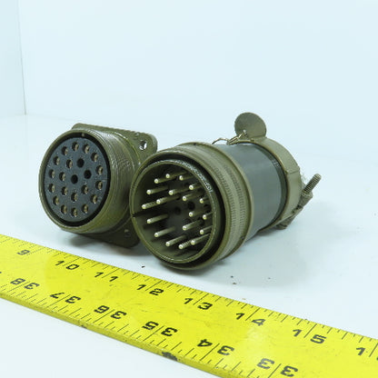 Veam 22-Position Circular Connector Male & Female Set