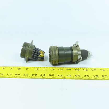 Veam 22-Position Circular Connector Male & Female Set