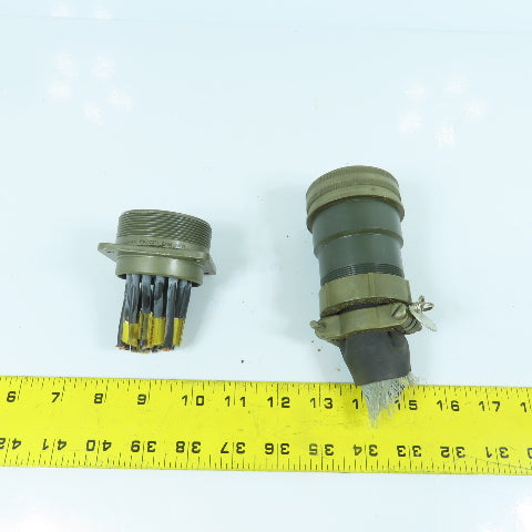 Veam 22-Position Circular Connector Male & Female Set