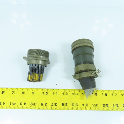 Veam 22-Position Circular Connector Male & Female Set