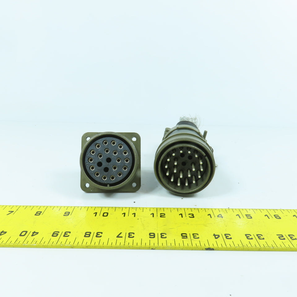 Veam 22-Position Circular Connector Male & Female Set
