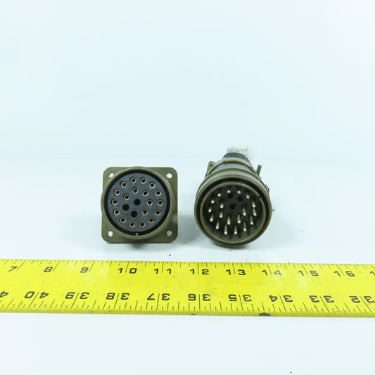 Veam 22-Position Circular Connector Male & Female Set