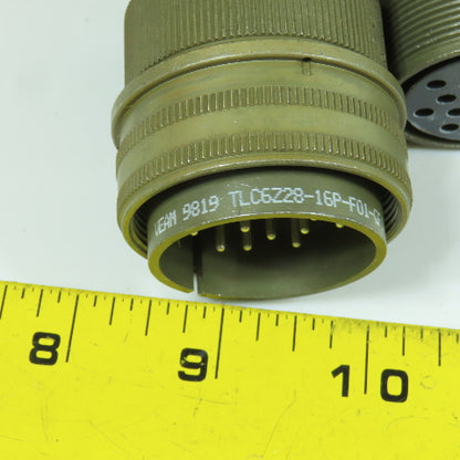 Veam 26-16 20-Position Circular Connector Male & Female Set