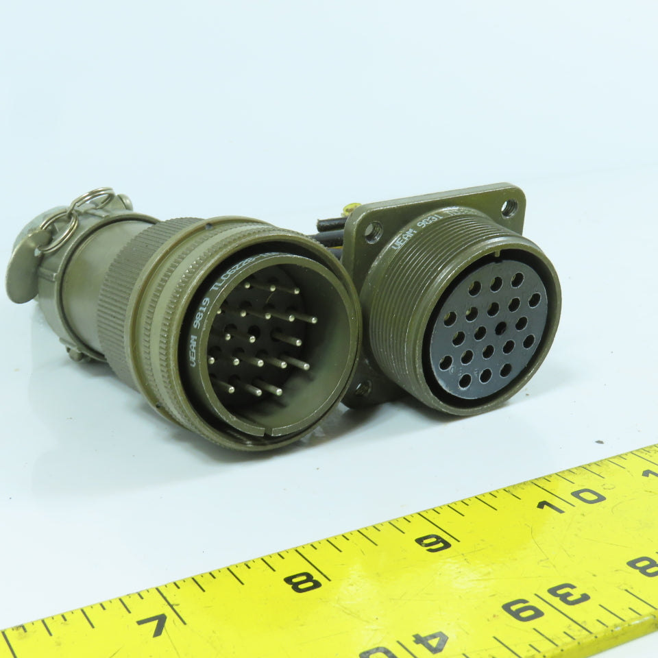Veam 26-16 20-Position Circular Connector Male & Female Set