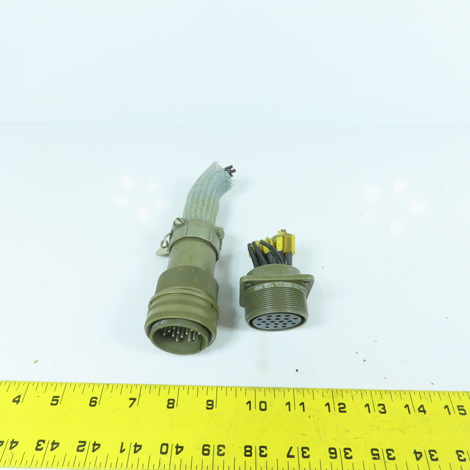 Veam 26-16 20-Position Circular Connector Male & Female Set