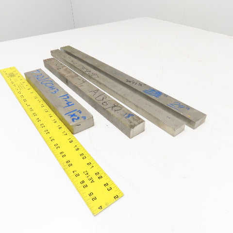 Misc. Non Heat Treated 17-4 Stainless Flat Bar Stock 12"-24" Lot Of 4