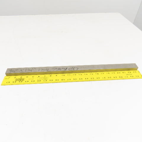 Misc. Non Heat Treated 17-4 Stainless Flat Bar Stock 12"-24" Lot Of 4