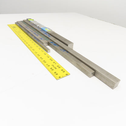 Misc. Non Heat Treated 17-4 Stainless Square Bar Stock 3/4", 1" Lot Of 5