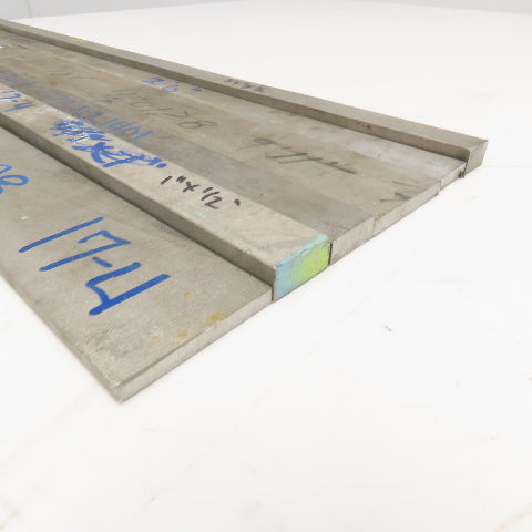 Misc. Non Heat Treated 17-4 Stainless Flat Bar Stock 1/4" x 2" + More Lot Of 6