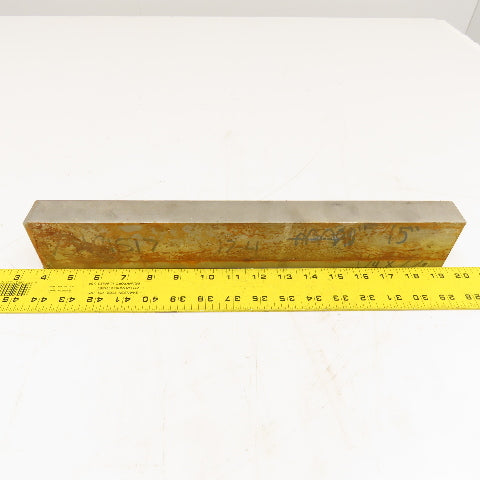 1-1/4" x 2-1/2" Non Heat Treated 17-4 Stainless Flat Bar Stock 15" Long