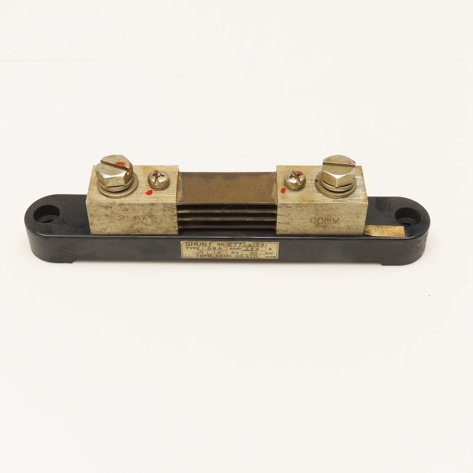 Toyo Keiki S-8 A 250A 60mV Shunt