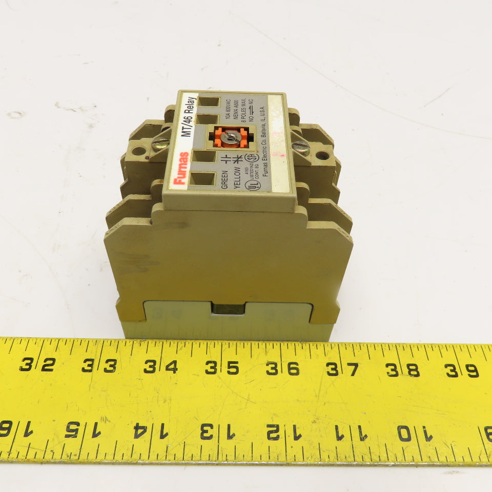 Furnas 46MT80J MT/46 600V 10A Relay Contactor 24V AC Coil