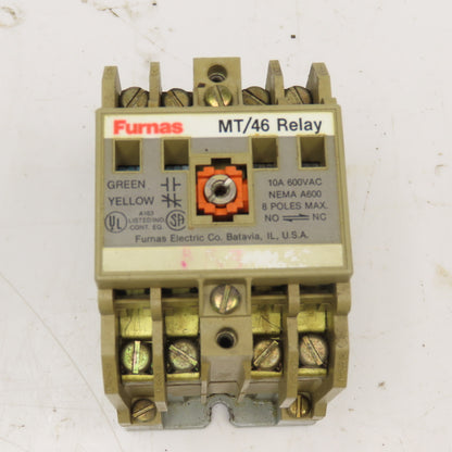 Furnas 46MT80J MT/46 600V 10A Relay Contactor 24V AC Coil